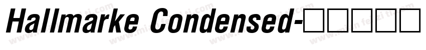 Hallmarke Condensed字体转换